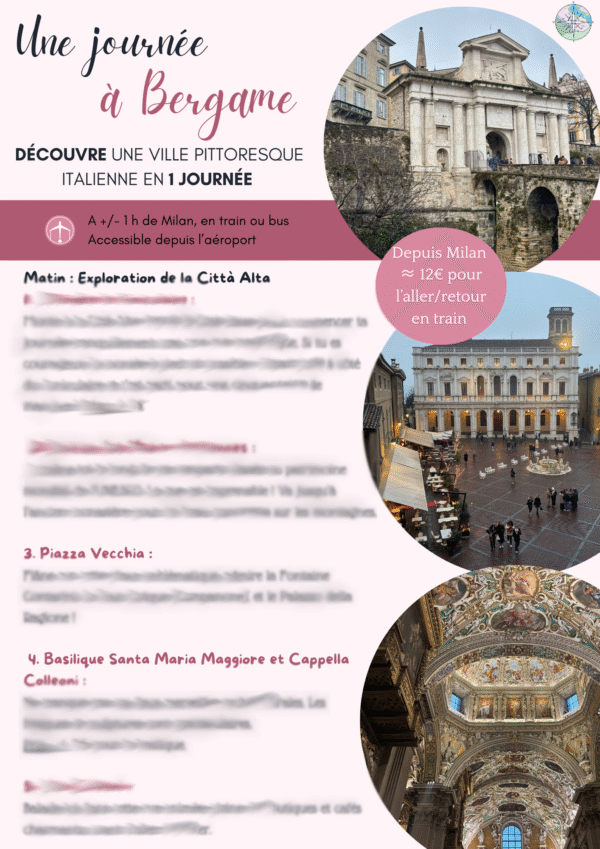Bergame, voyage, city break, Italie, road trip, travel