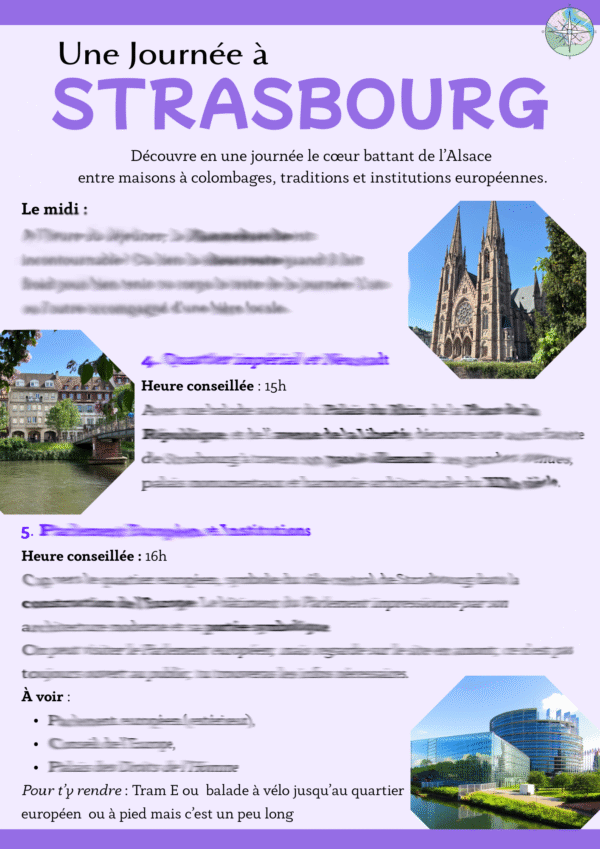 Découvrir la ville de Strasbourg, voyager en France, une journée à Strasbourg, guide